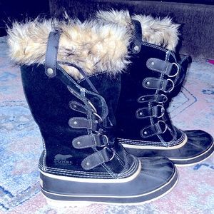 Sorel Joan of Arctic Snow Boots, Size 10, Black